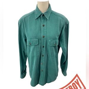 GAP Denim Turquoise Shirt